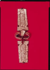 Gürtelschnalle, aus dem Friedhof von Escolives-Sainte-Camille, Yonne von Merovingian
