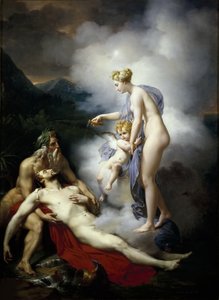 Venus gießt einen Balsam auf die Wunde des Aeneas, c. 1805-1810 von Merry Joseph Blondel