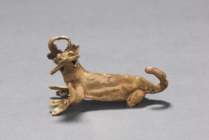 Hirsch, der Mais isst Anhänger, ca. 1000-1550 von Mesoamerican Mesoamerican