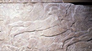 Basrelief, Mesopotamien, 7. Jahrhundert von Mesopotamian