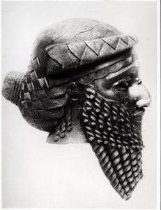 Kopf von Sargon I. (ca. 2334-2279 v. Chr.) 2400-2200 v. Chr. (Kupfer) von Mesopotamian