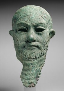 Kopf eines Herrschers, ca. 2300–2000 v. Chr. (Kupferlegierung) von Mesopotamian Mesopotamian