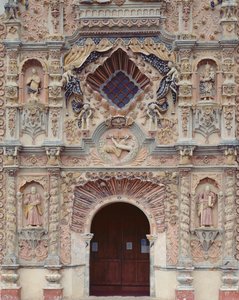 Fassade der Franziskanermission Kirche des Heiligen Franziskus, 1754-62 von Mexican School