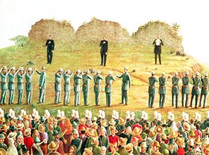 Die Hinrichtung von Maximilian I (1832-67) von Mexican School