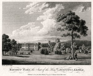 Bagshot Park, der Sitz des Ehrenwerten Augustus Kepple, 1777 von Michael Angelo Rooker