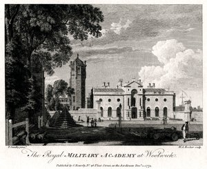 Die Königliche Militärakademie in Woolwich, London, 1775