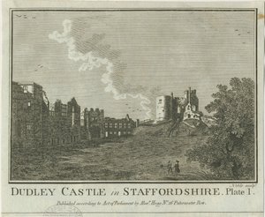 Dudley Castle: Kupferstich, undatiert [1653-1686] von Michael Burghers