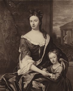 Königin Anne und ihr Sohn William Duke of Gloucester