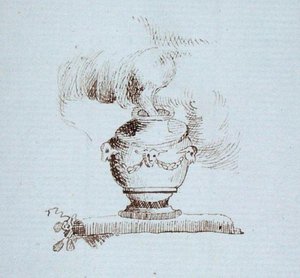 Zeichnung aus Michael Faradays Sammelalbum von Michael Faraday