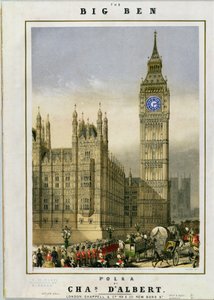 Big Ben Polka, Musikcover veröffentlicht von Hanhart, ca. 1862 von Michael Hanhart