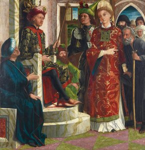 Der hl. Laurentius vor dem Kaiser von Michael Pacher