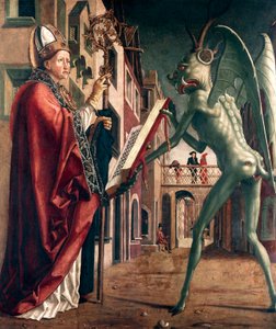 St. Wolfgang und der Teufel, Leben des St. Wolfgang von Michael Pacher
