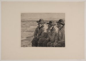 Drei Fischer von Michael Peter Ancher