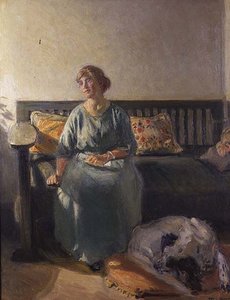 Porträt von Helga, der Tochter des Künstlers von Michael Peter Ancher