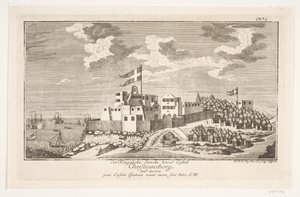 Christiansborg an der Guinea-Küste, von Südwesten gesehen von Michael Rössler