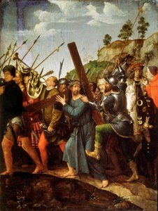 Christus trägt das Kreuz, um 1518-1525 von Michael Sittow