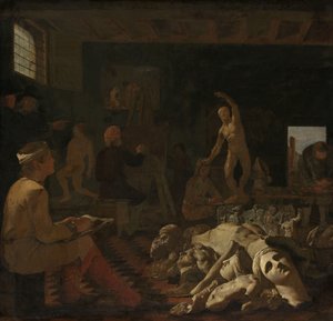 Das Atelier eines Malers von Michael Sweerts