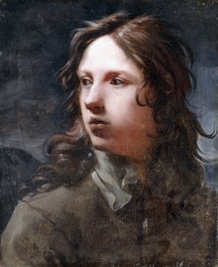 Ein junger Mann, Brustlänge, in einer grauen Jacke von Michael Sweerts