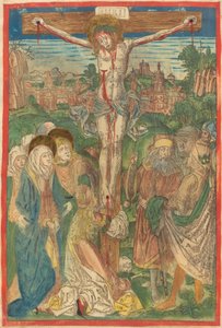 Die Kreuzigung mit der heiligen Maria Magdalena von Michael Wolgemut