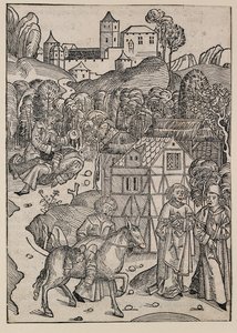 Der zweite Teil des Gleichnisses vom barmherzigen Samariter, um 1491 von Michael Wolgemut