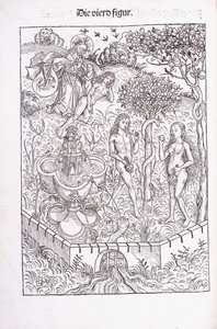 Adam und Eva im Garten Eden, 1491
