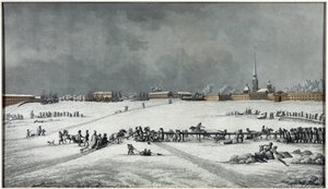 Ansicht der Peter-und-Paul-Festung von Michel Francois Damam Demartrait