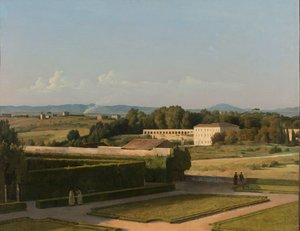 Ansicht der Gärten der Villa Medici von Michel Martin Drolling