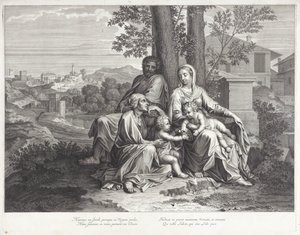 Heilige Familie mit Elisabeth und Johannes dem Täufer