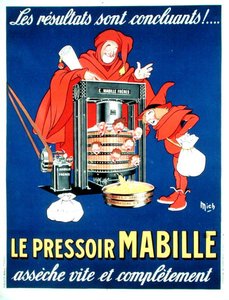 Plakat, das die neuen Steuern satirisch darstellt von Michel called Mich Liebeaux