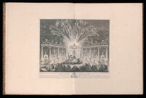 Entwurf der Beleuchtung und des Feuerwerks für Seine Gnaden den Dauphin in Meudon, 3. September 1735 von Michel de Bonneval