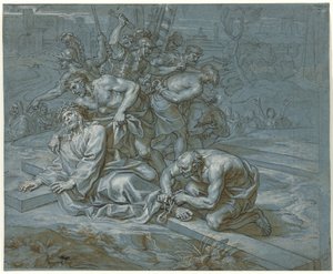 Christus entkleidet am Kreuz von Michel des Gobelins Corneille