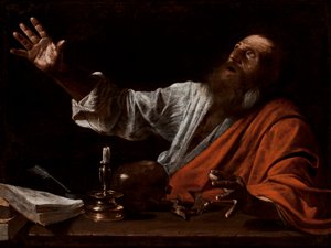 Die Vision des Heiligen Hieronymus von Michelangelo (follower of) Caravaggio