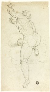 Aufsteigender männlicher Akt von Michelangelo Buonarroti