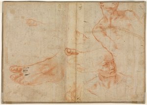 Figurenstudien für die Sixtinische Decke (verso)