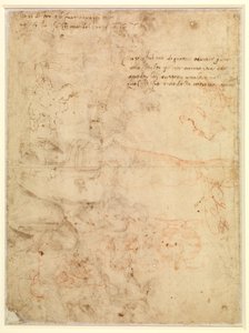 Figurenstudie von Michelangelo Buonarroti