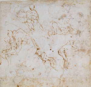 Fünf kleine Figurenstudien, ca. 1490-1560