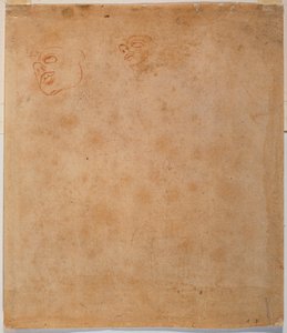 Kopfstudie für den Sixtinischen Jona von Michelangelo Buonarroti