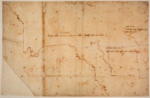 Profil der Formteile für die Tür der Laurentianischen Bibliothek von Michelangelo Buonarroti