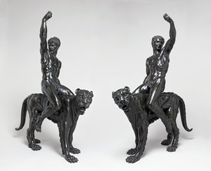 Nackte Bacchantinnen reiten auf Panthern, ca. 1506-08 von Michelangelo Buonarroti
