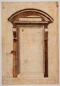 Portalstudie für die Laurentianische Bibliothek von Michelangelo Buonarroti