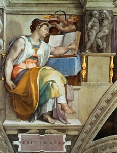 Propheten und Sibyllen: Erythräische Sibylle Decke der Sixtinischen Kapelle im Vatikan, 1508-1512