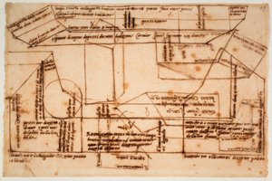 Skizzen von Marmorblöcken für das Grabmal von Julius II von Michelangelo Buonarroti