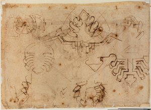 Studien für Befestigungen von Michelangelo Buonarroti