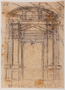 Studie für Porta Pia und die Kuppel von St. Peter von Michelangelo Buonarroti