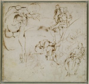 Studie von Figuren, ca. 1511 von Michelangelo Buonarroti