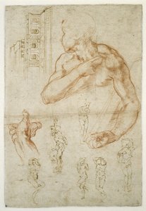 Studie der helfenden Figur der Libyschen Sibylle, ca. 1512