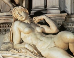 Grab von Lorenzo de Medici, Detail von Morgendämmerung