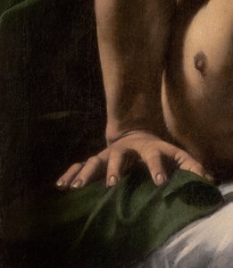 Detail der Hand des Generals aus Judith und Holofernes, 1599