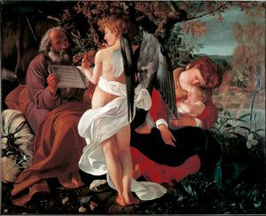 Ruhe während der Flucht nach Ägypten von Michelangelo Merisi da Caravaggio