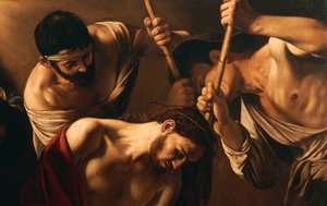 Die Krönung mit Dornen, ca. 1603 (Detail) von Michelangelo Merisi da Caravaggio